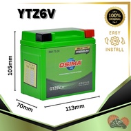 OSIMA GTZ6V Sealed Motorcycle Battery | 12V Dry Cell | YTZ6 GTZ6 | RSX150 RS150 VARIO NMAX NVX | Bat