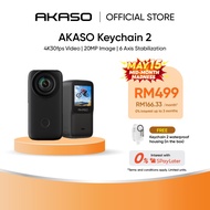 AKASO Keychain 2 - Pocket-Sized Action Camera | 4K30fps Video | 20MP Image | 6 Axis Stabilization | 