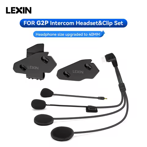Brand Lexin intercom Headset & Clip Set Accessories for LX-G2P Bluetooth Helmet Interphone Intercom 