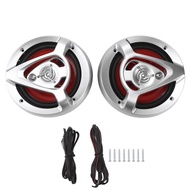 Coaxial Speaker 12V 3-Way Stereo Music 6.5 Inch Bass Woofer 3 Way Car Component Speaker Set