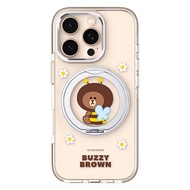 (MagSafe) เคส iPhone ของแท้100% Line Friends สำหรับ IPhone16 16เคส16pro Magsafe เคสใส15pro 15Promax 