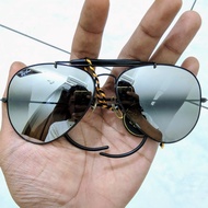RAYBAN VINTAGE AVIATOR COBRA ODM BLACKCHROME USA BAUSCH & LOMB (B&L)