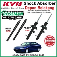 HONDA CIVIC SH3 SH4 (EG) 91-95 KYB / KAYABA ORIGINAL SHOCK ABSORBER SET