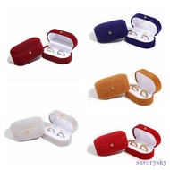 SAVORYSKY​ Wedding Ring Case, Mini Jewelry Storage Box Finger Ring Box, Retro Engagement Ring Luxury