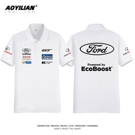 2026 Ready Stock Ford GT Car Racing POLO Shirt F1 Le Mans Commemorative Mens and Womens Short Sleeve