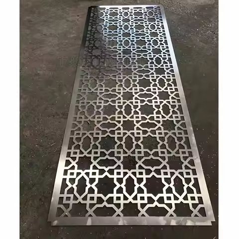 customize Aluminum alloy modern shopping mall curtain wall ventilation cladding panel engraving faca