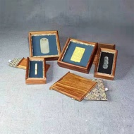 AT/🧃Wooden Gift Box Box Award Box Ancient Coin Silver Yuan Wood Gift Box Coin Wooden Box Commemorative Coin Rating Box 6