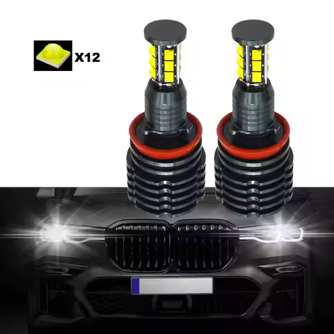 2PCS E92 H8 LED Marker Angel Eyes Halo Bulb Light for BMW E90 E70 E71 E82 E89 M6 1 3 5 Series X5 X6 