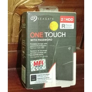 Hdd/harddisk external seagate one touch 2tb preloved Official Warranty on To July 2025