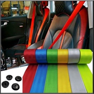 COLOURFUL UNIVERSAL Car Seat Belt Front Safety Webbing Fabric Strap 3.6M honda bmw audi toyota proto