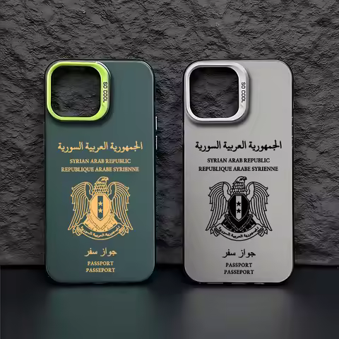 Syria Passport Case for Xiaomi Redmi A1 13C 9C 9T Note 7 8 9 9S 10 11 12 13 Pro K60 Ultra 4G 5G Matt