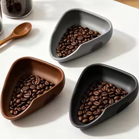 Coffee Bean Dosing Tray, Silicone Coffee Bean Weighing Dish For Espresso, Small Coffee Bean Dosing C