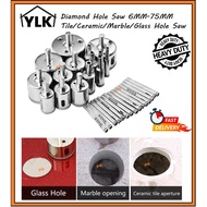 YLK【1Pc】heavy duty Diamond Hole Saw 6-75mm Tile Ceramic Marble Glass Hole Saw