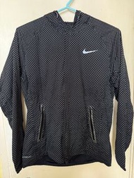 Nike Black Color 3M Reflective Shield Storm Fit Jacket 黑色大碼反光風褸外套 Size Large