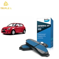 BENDIX FRONT BRAKE PADS SUZUKI SWIFT 1.5 2004-2010 GENERAL CT (DB1818GCT)