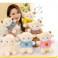 Super Adorable White Alpaca Sheep Stuffed Animal Toy, Alpaca Sheep Gift for Children Plushie Doll