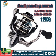 Deukio fishing reel metal spool ac2000-7000 spinning reel max drag 8kg maximum pull 5.2:1 ac2000-ac7
