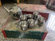 復古 聖大保羅 Santa Barbara Polo 茶杯組 不鏽鋼 茶具組 露營好幫手