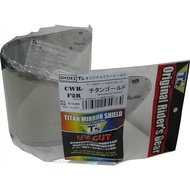 [TEEZ] Mirror Shield SHOEI CWR-F2R PINLOCK Titan Gold Melrose Smoke