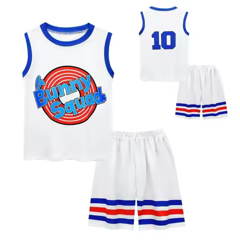 2026 New Halloween Cosplay Costume s Space Jam 2 Jersey Clothes Tune Squad Basketball Vest Shorts Tr