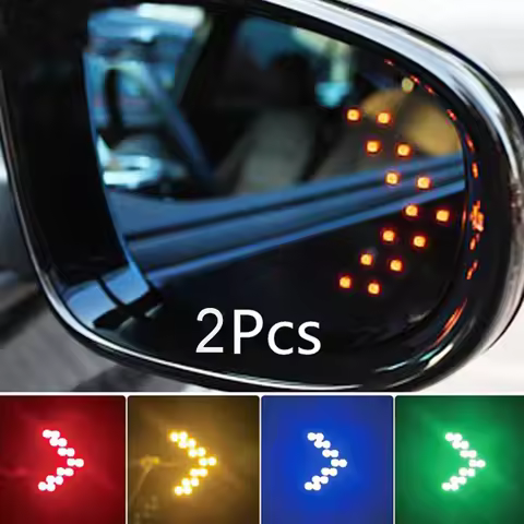 2pcs Car LED lights Rear View Mirror Arrow Panel Light car products Mirror for HONDA CR-V XR-V Mazda