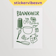 Fomex wall paintings, Pannkakor Doodle, double-sided adhesive, printed on request