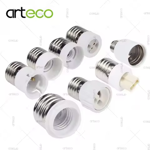 1PCS E27 Male To E14 G9 E12 B22 G4 MR16 E40 GU10 Female Lamp Base Lamp Holder Converter Socket Adapt