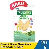 Promina Rice Crackers Broccoli And Kale 20g Cemilan Bayi Cracker Untuk 1 Tahun Ke Atas