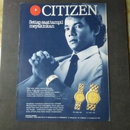 iklan jadul jam Tangan Citizen copotan majalah lawas original