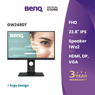 BenQ GW2480T 1920x1080 23.8" 60Hz 5ms Height Adjustable IPS Eye-Care Office Work Study Monitor