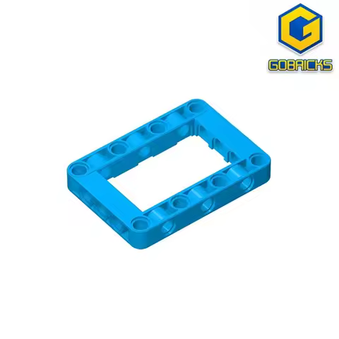 Gobricks GDS-972 Technical, Liftarm, Modified Frame Thick 5 x 7 Open Center compatible with lego 641
