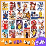 ☆50 Sheets/Set☆NBA Star Stickers Handbook Stickers Luggage Stickers Waterproof Stickers Mobile Phone Stickers Stickers Anime Luggage Stickers Suitcase Stickers Water Bottle Stickers Mobile Phone Stickers Skateboard Stickers Laptop Stickers Handbook Stick