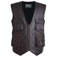 Desired Jackets Men's J World's Chris Pratt Owen Grady Brown Vest JW Adventure Chris Pratt Motorcycl