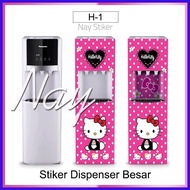 ۞ ☜ MESIN Sticker 1 &amp; 2-door Refrigerator, Stove, Washing Machine, Hello Kitty Dispenser Wallpaper