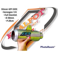 ORIGINAL Slincer slinser Knalpot racing gp 1 DOS GP1sarangan 50mm