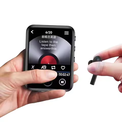 MP3 MP4 Player HiFi MP4 Walkman with Speaker Bluetooth-Compatible Portable MP3 Player Support FM Rad
