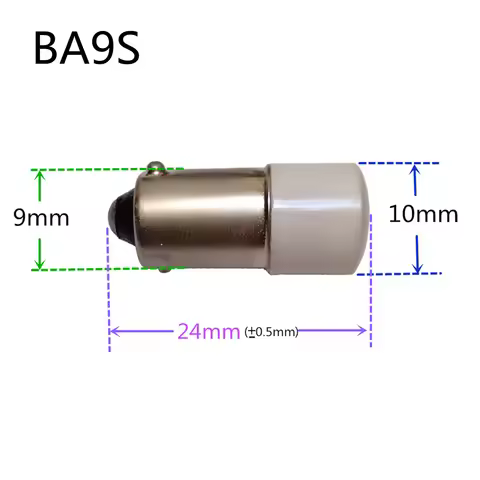 5pcs BA9S indicator bulb Switch electrical bulb BA9S instrument bulb BA9S 6.3V 12V 24V 36V BA9S LED 