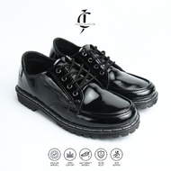 JACKLYN Docmart Men's Formal Shoes, Glossy Black Docmart Shoes, size 38-44