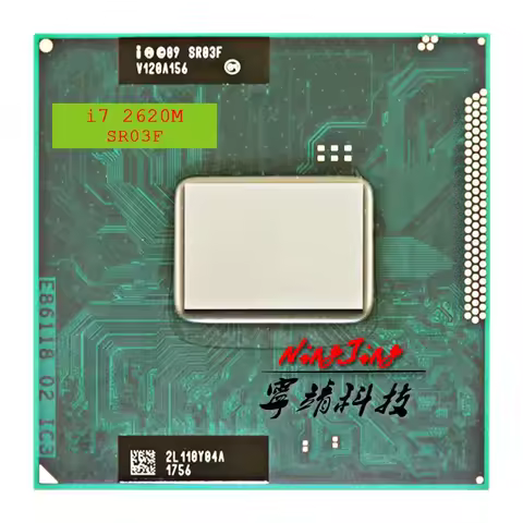Intel Core i7-2620M i7 2620M SR03F 2.7 GHz Used Dual-Core Quad-Thread CPU 4M 35W Socket G2 / rPGA988