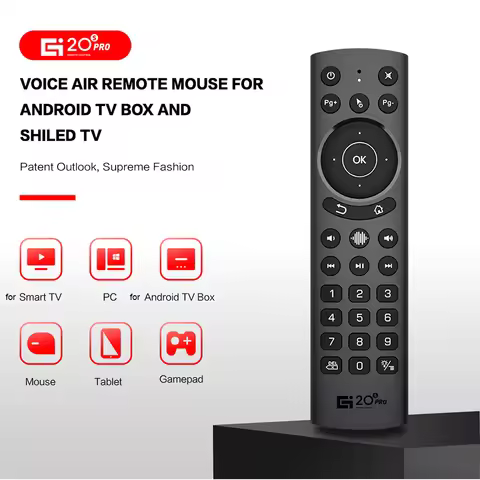 G20BTS Plus TV Remote Control Infrared 2.4G Wireless Air Mouse G20S PRO BT 5.0 Remote For Android TV