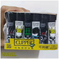 [WANL] Clipper Original Grinding Wheel Flint Ignition Butane Lighter Open Flame Torch Gas Lighters U