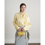 [HN STITCHING] EUPHEMIA shirt with stylized design, round neck, puff sleeves, minimalist, elegant ev