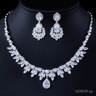 Two-piece Set Formal T0140Necklace Earrings European and American Necklace Dinner Party High-end Jew