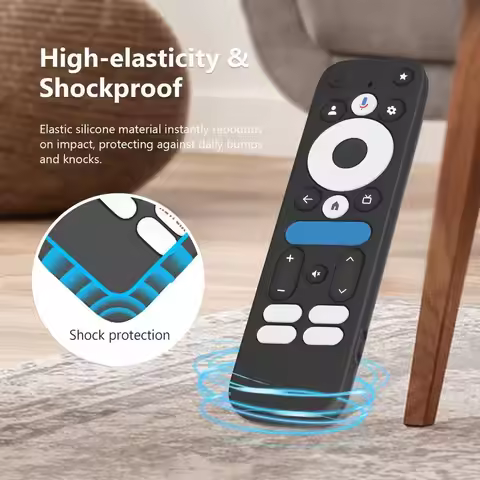 Silicone Protective Case Shockproof Protector Remote Controller Cover with Lanyard Soft Shell for on