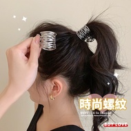 [Buy Love] Arrive The Next Day Women's Clothing Threaded Fashion Street Metallic Hair Clip Silver [I