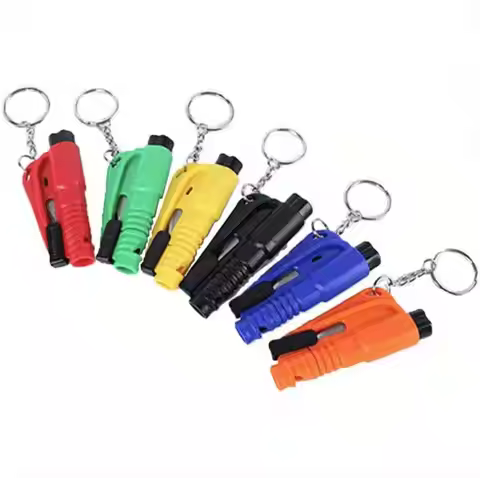 Safety Hammer with Rescue Whistle, Car Escape Tool,2-in-1 Window Breaker Seatbelt Cutter, Compact Em