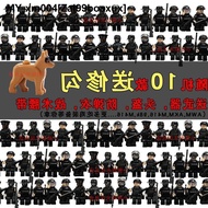 Compatible with minifigures military SWAT team special forces police boy 7 educational 5 assembly toys for children 3 years old and 6 years old