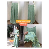 BA BA BA BA Ao Dai Brocade Pants Coordinated with Bronze Brocade Fabric, 2 Leather Brocade Fabric, B