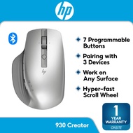 HP Creator 930 Wireless Mouse - Cross-Computer Control -Move Content Across Devices,7 Programmable B