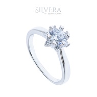 FOR HER SERIES | SILVERA 925 Silver Ring Rings Cincin Perak ~  Sparkle Solitaire Ring, 925 Silver by